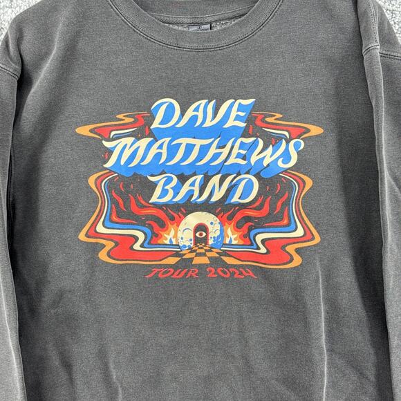 Dave Matthews Band 2024 Music Tour Crewneck Sweatshirt‎ Men's Sz Medium NEW! - Picture 2 of 5